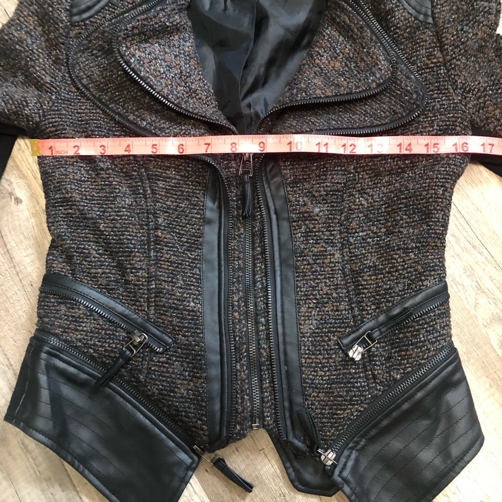 DOUBLE ZERO Leather & Fabric JACKET - Picture 10 of 11
